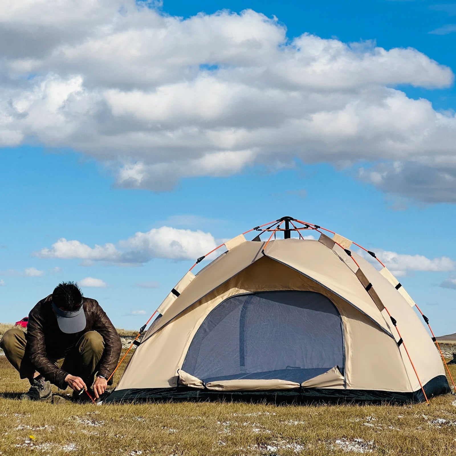 Automatic Pop-Up Outdoor Tent – Rain & Sun Protection for 4 People