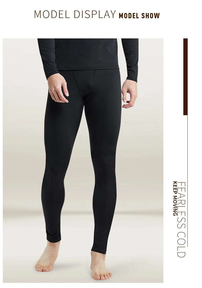 Men’s Warm Plush Pants – Winter Sports Bottoms Slim Fit