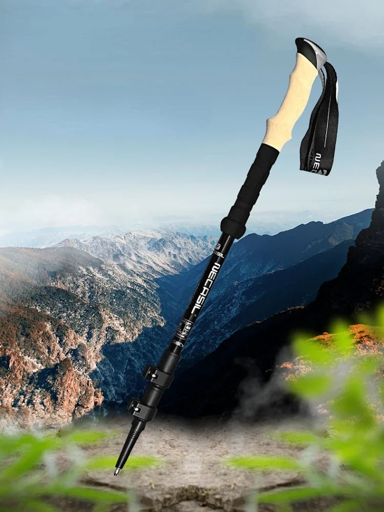 2PCS Trekking Poles – Ultralight Adjustable Hiking Walking Sticks with Quick Lock