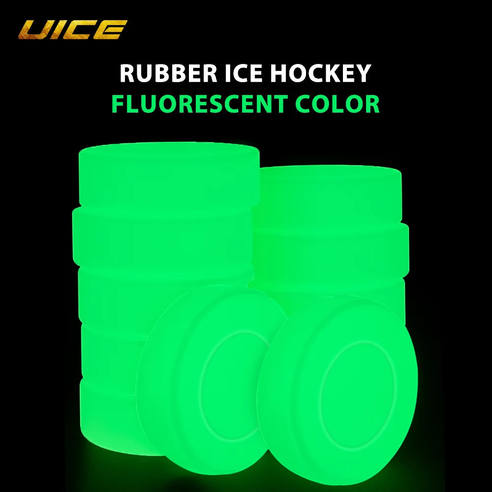 Luminous Ice Hockey Pucks – Glowing PVC Training Pucks, Durable Rubber, 5/10pcs