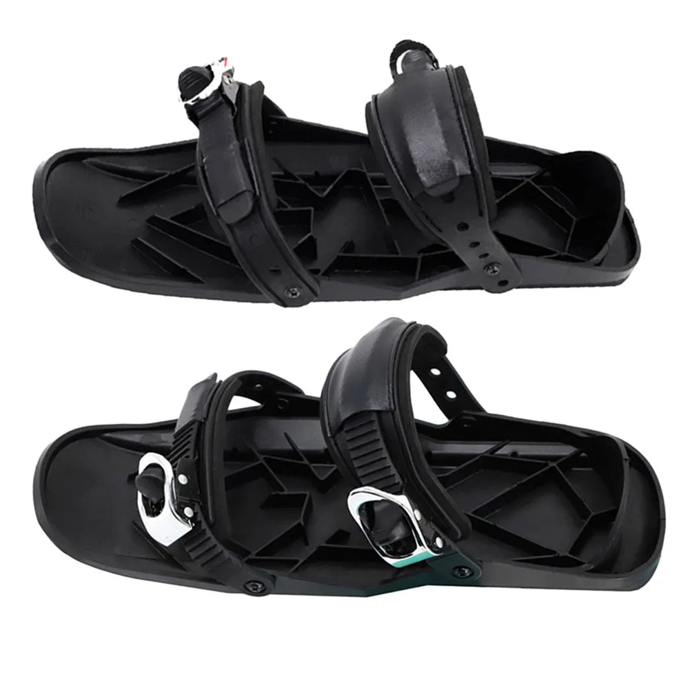 Mini Short Ski Skates – Adjustable Skiboards Boots for Winter Outdoor Sports