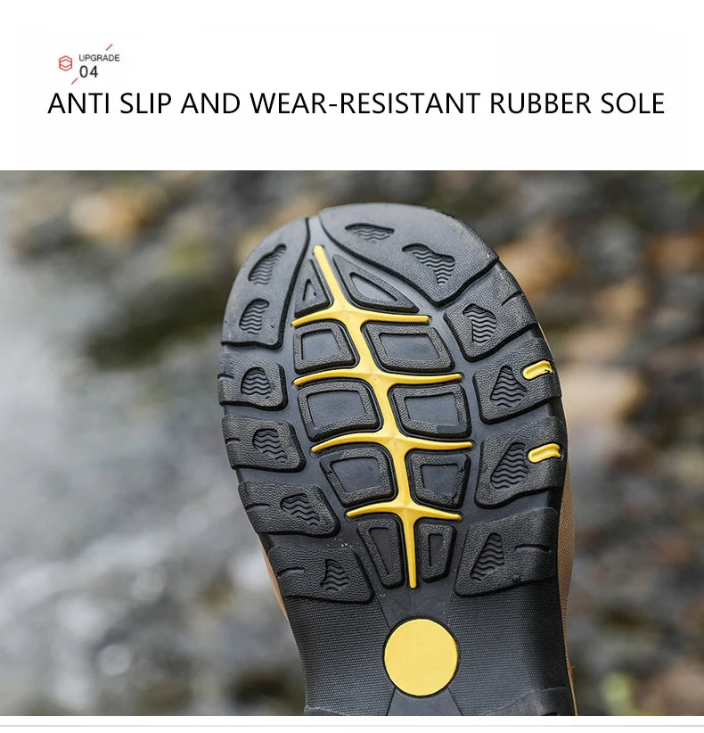 Men’s Summer Leather Sandals – Casual Outdoor & Beach Shoes