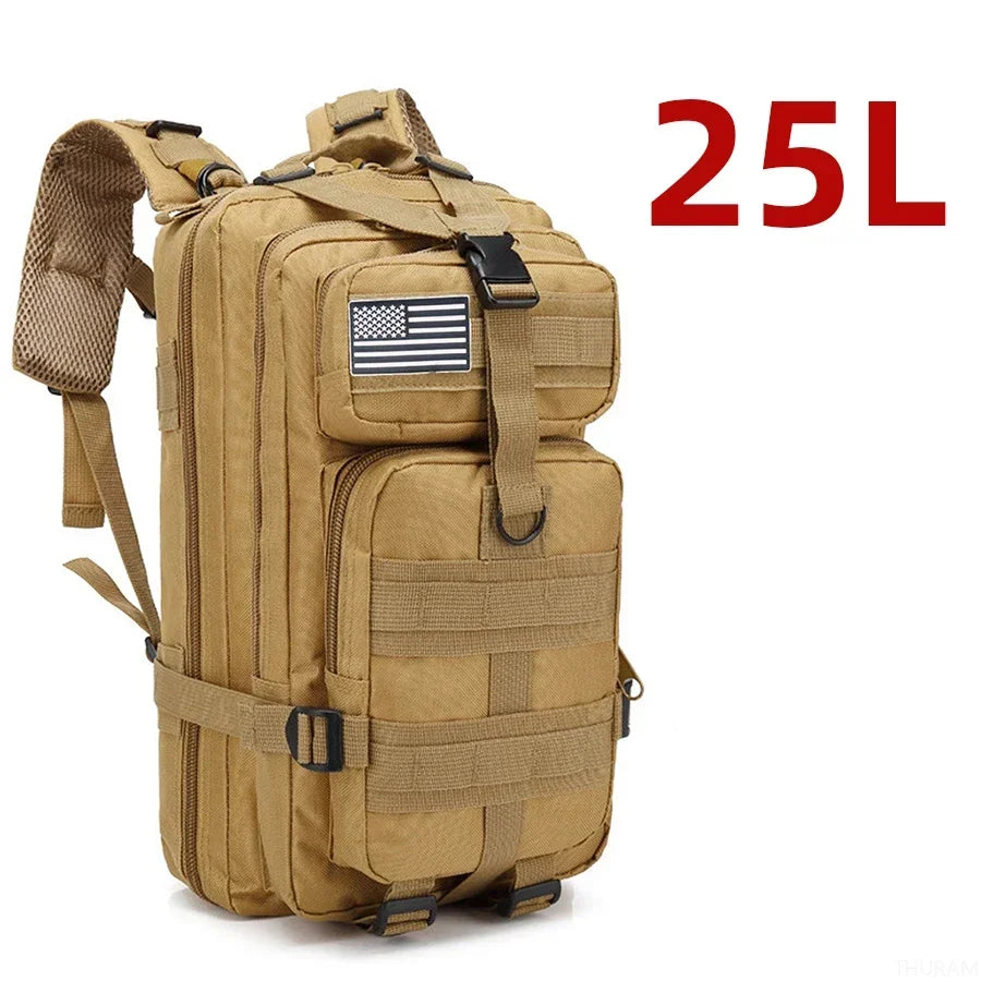 Tactical Nylon Backpack – 25L/50L Waterproof Outdoor Rucksack