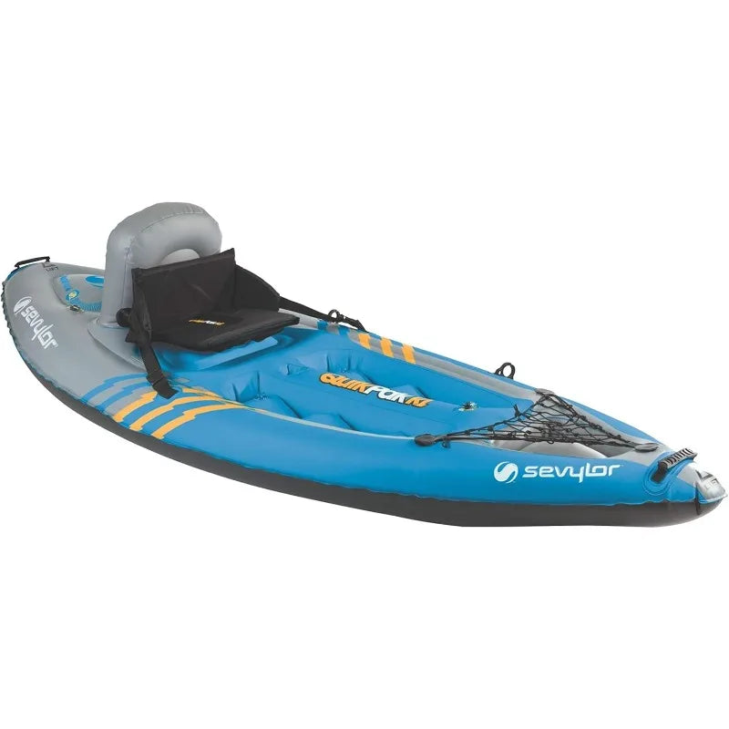 Sevylor QuickPak K1 – 1-Person Inflatable Kayak with Backpack Carry
