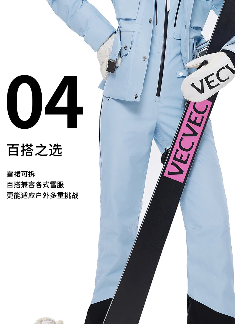 VECVEC Women’s Ski Jacket – Warm, Waterproof & Windproof Freestyle Coat