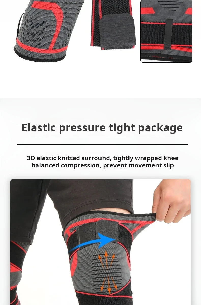 Nylon Sport Knee Pad – Compression Knee Brace for Running, Fitness & Sports