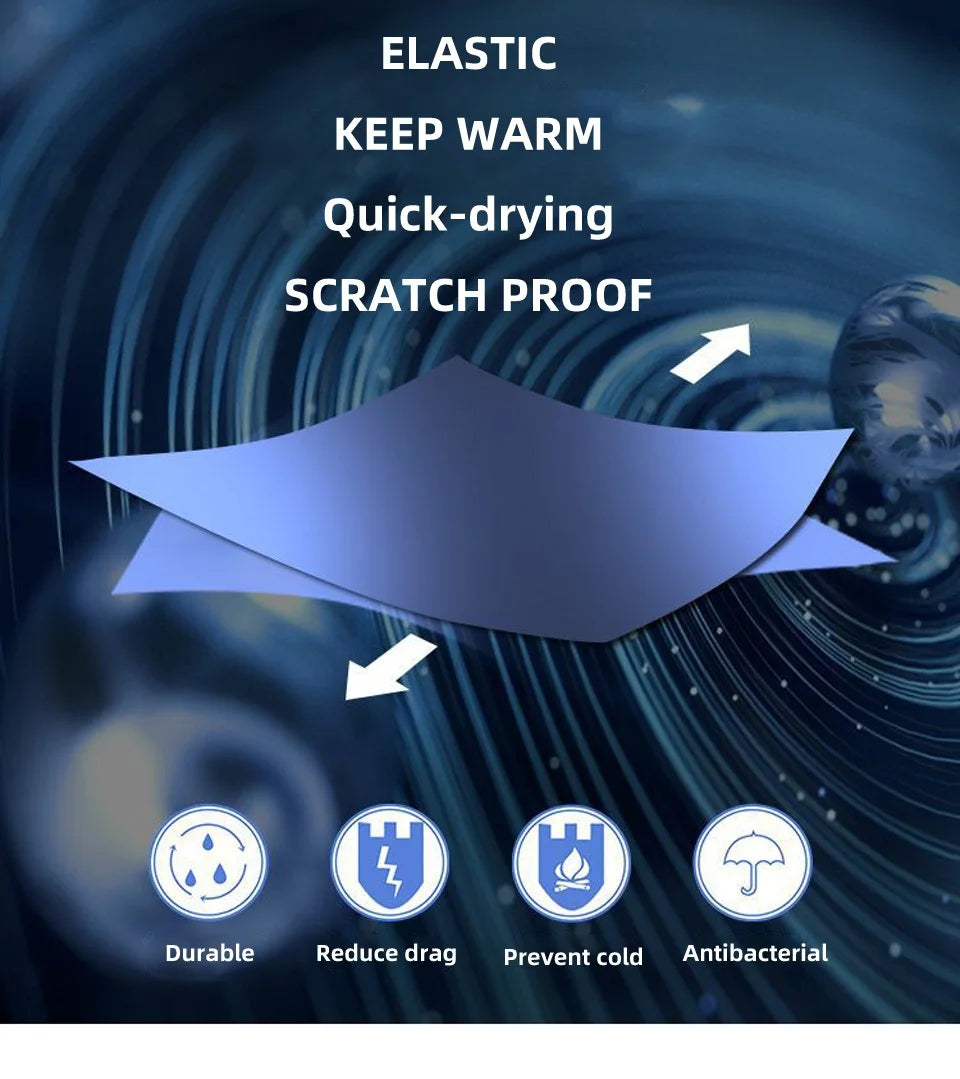 3mm/2mm Neoprene Wetsuit – Full Body Thermal Diving & Water Sports Suit