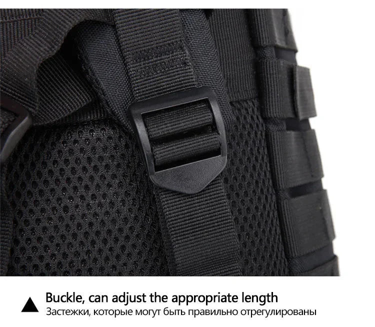 30/50L Tactical Backpack – Outdoor Survival & Hiking Molle Pack
