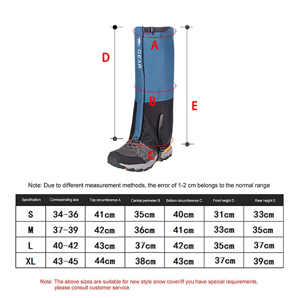 Waterproof Outdoor Leg Warmers – Hiking & Winter Gaiters