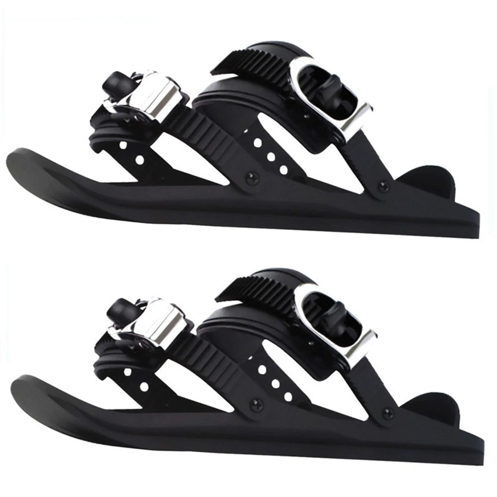 Mini Short Ski Skates – Adjustable Skiboards Boots for Winter Outdoor Sports