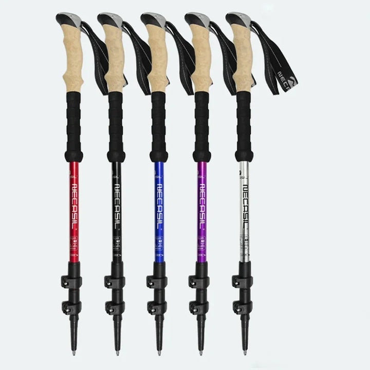 2PCS Trekking Poles – Ultralight Adjustable Hiking Walking Sticks with Quick Lock