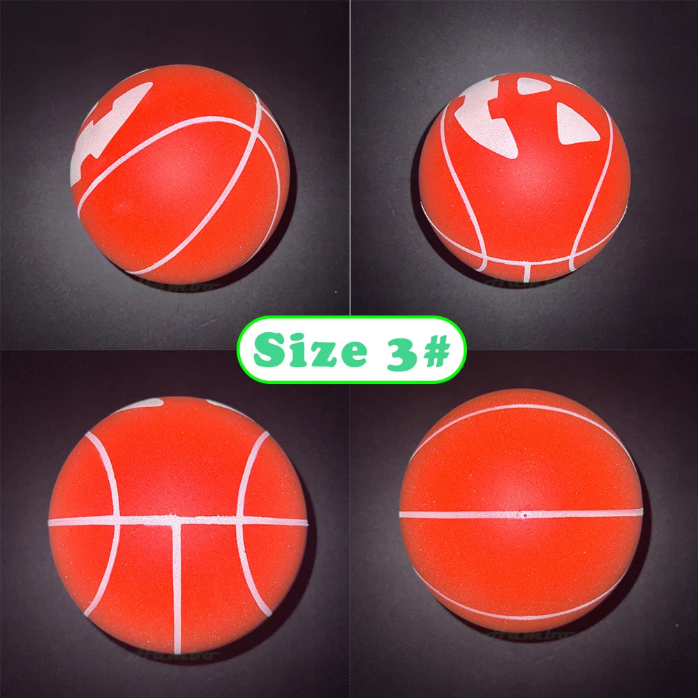 Silent Basketball – Airless Foam Indoor Training Ball, Quiet Dribbling, Size 5/6/7