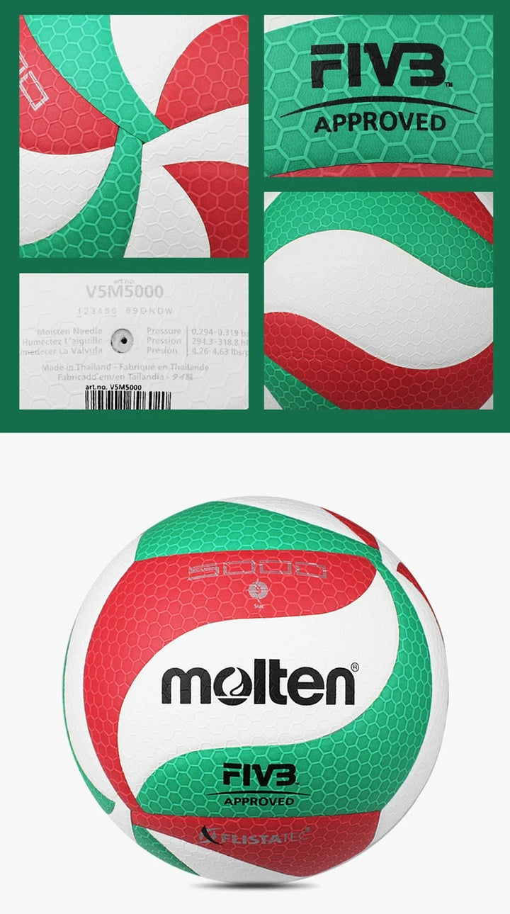 Molten Volleyball – Size 5 PU Ball for Training & Competition