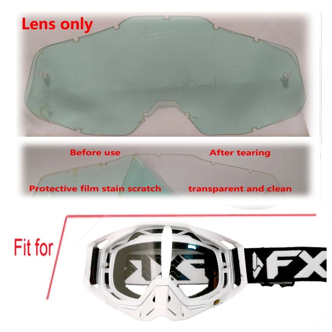 Winter Motocross & Ski Goggles – Windproof Cycling Racing Sports Glasses 2024