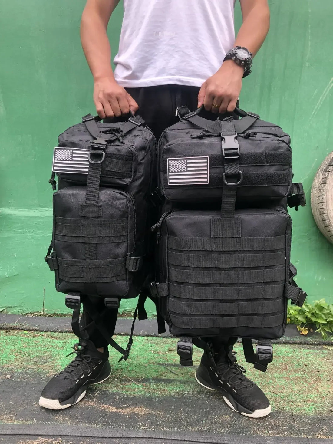 Tactical Nylon Backpack – 25L/50L Waterproof Outdoor Rucksack