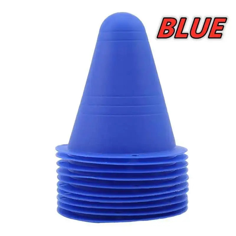 10PCS Football Training Marker Cones – Sports Practice Equipment