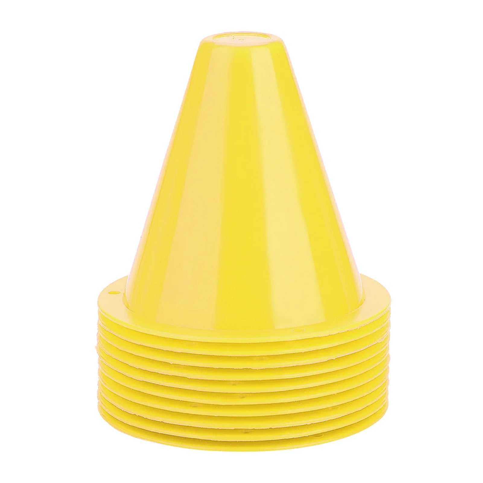 10Pcs Soccer Training Cones – Plastic Football Marker Barriers
