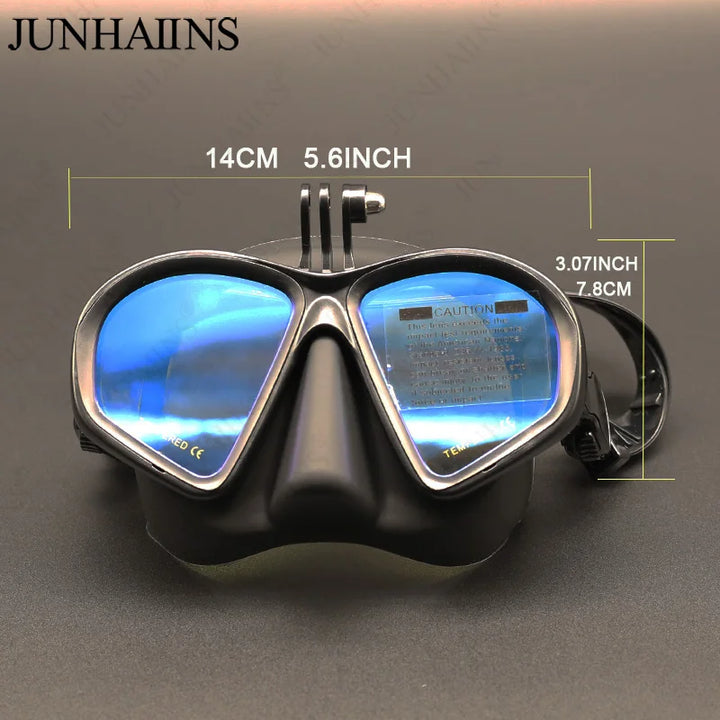 Wet GoPro Diving Mask – Low Volume Freedive Mask with Camera Mount