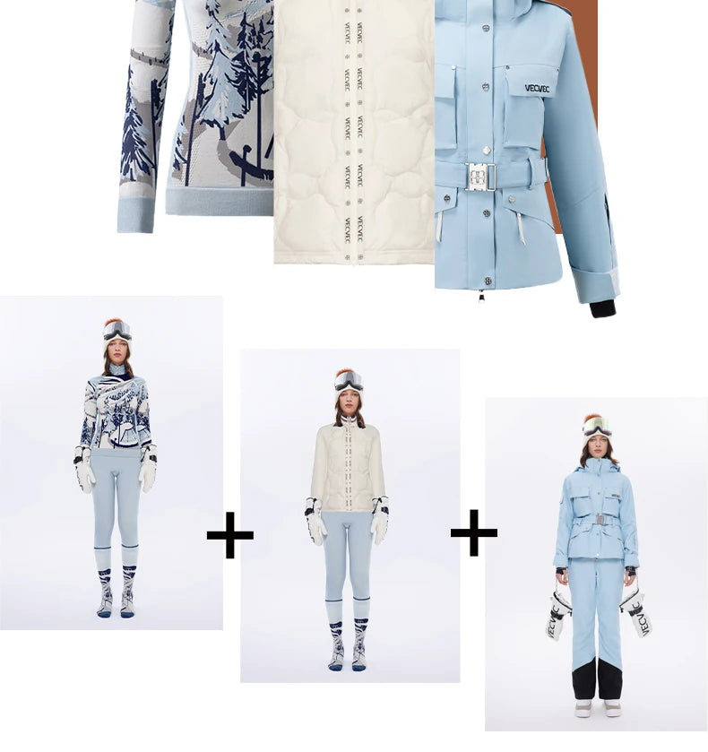 VECVEC Women’s Ski Jacket – Warm, Waterproof & Windproof Freestyle Coat