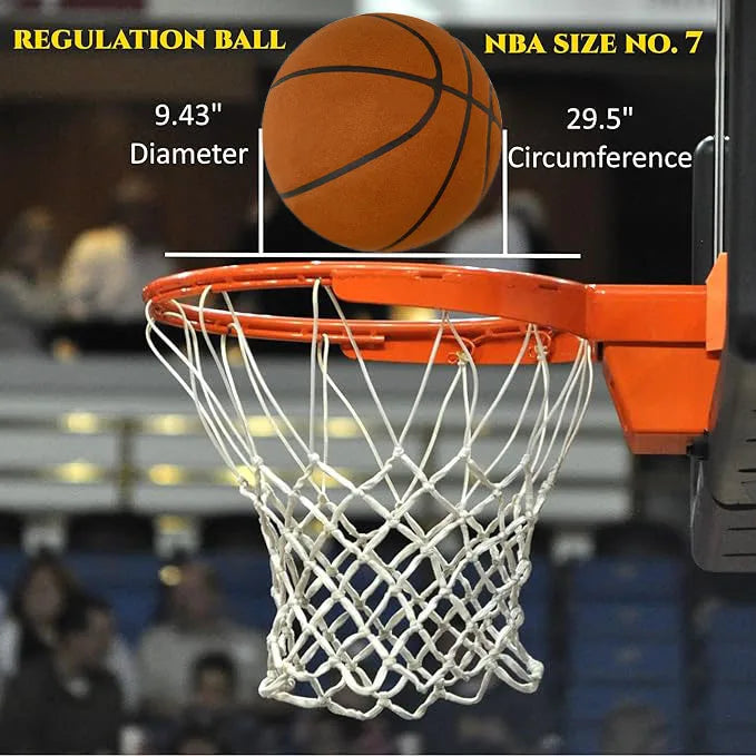Silent Basketball – Airless Foam Indoor Training Ball, Quiet Dribbling, Size 5/6/7
