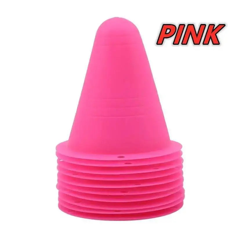 10PCS Football Training Marker Cones – Sports Practice Equipment