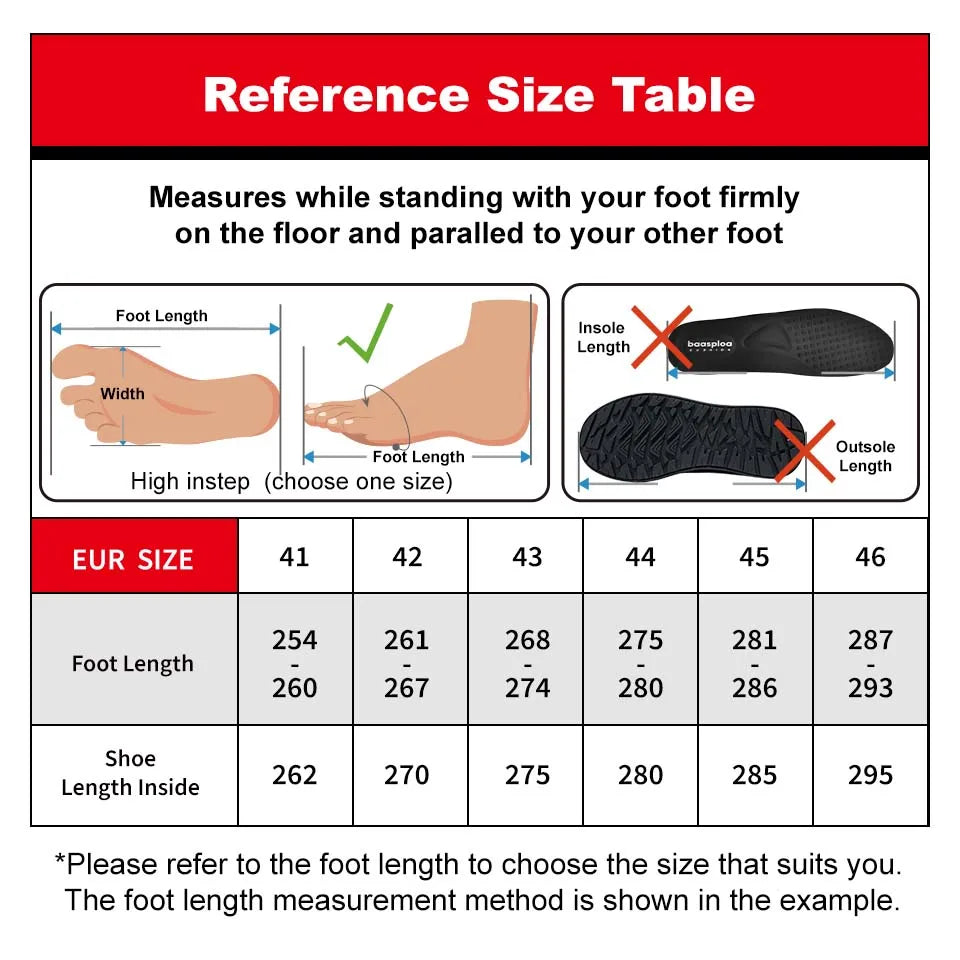 Baasploa Men’s Running Shoes – Lightweight Breathable Outdoor Sneakers