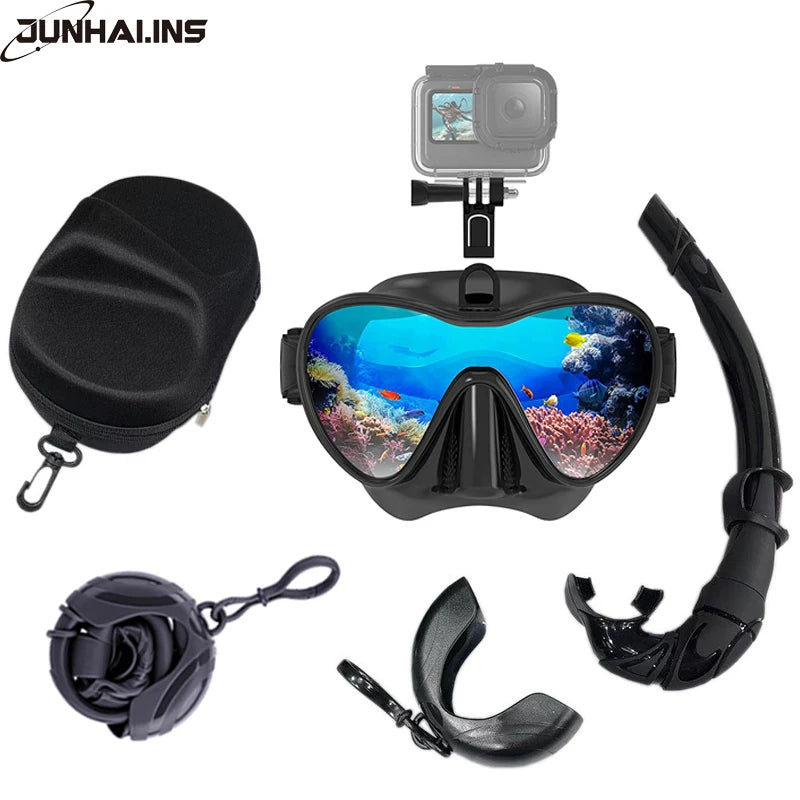 Wet GoPro Diving Mask – Low Volume Freedive Mask with Camera Mount