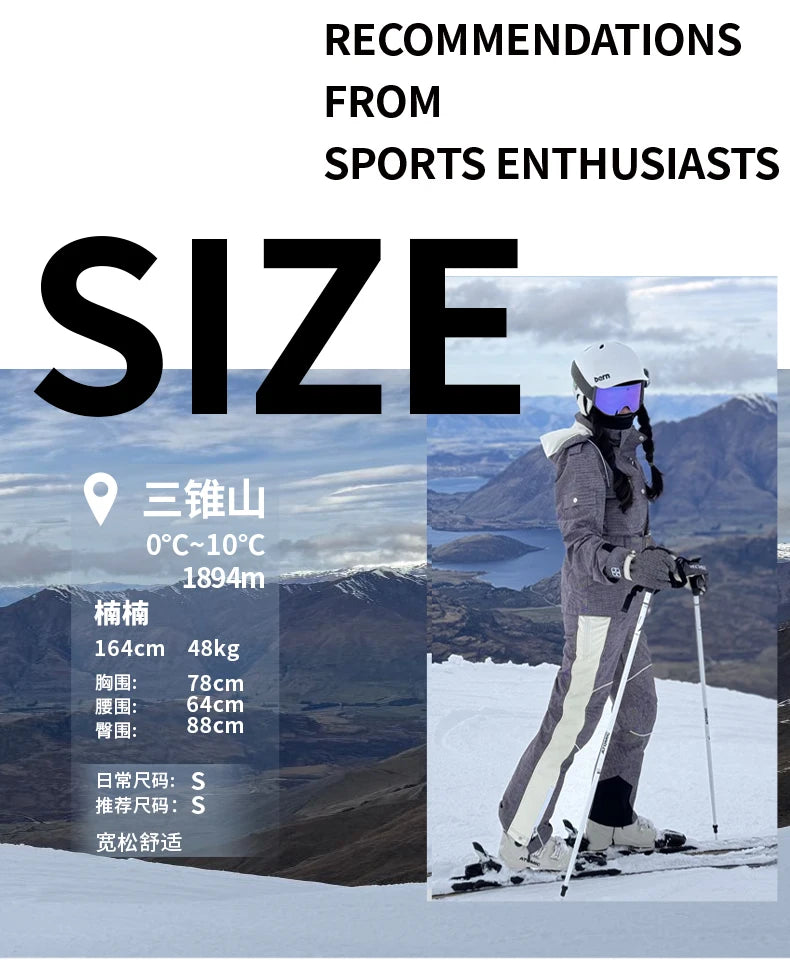 VECVEC Women’s Ski Jacket – Warm, Waterproof & Windproof Freestyle Coat