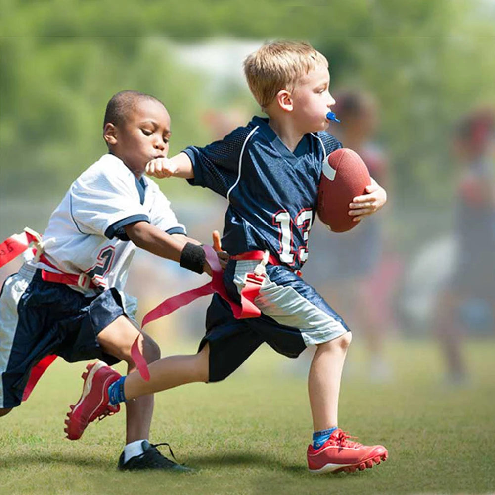 Teenagers American Football – Anti-Slip Small Rugby Ball with Inflator for Kids Training & Games