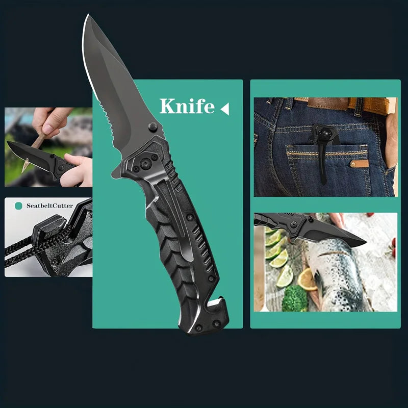 18in1 Multifunctional Emergency Equipment Outdoor Survival Kit Military Outdoor Travel Exploration Camping Tools First Aid Kits