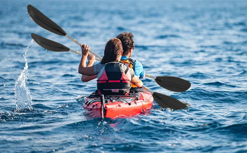 Aluminium Kayak Paddles – Adjustable Heavy Duty Detachable Oars for Inflatable Kayaks