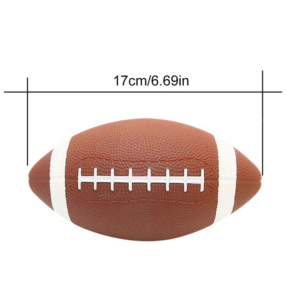 Teenagers American Football – Anti-Slip Small Rugby Ball with Inflator for Kids Training & Games