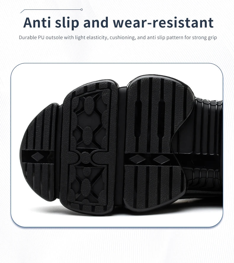 Breathable Anti-Smash Labour Shoes – Lace-Free Soft Sole Safety Footwear