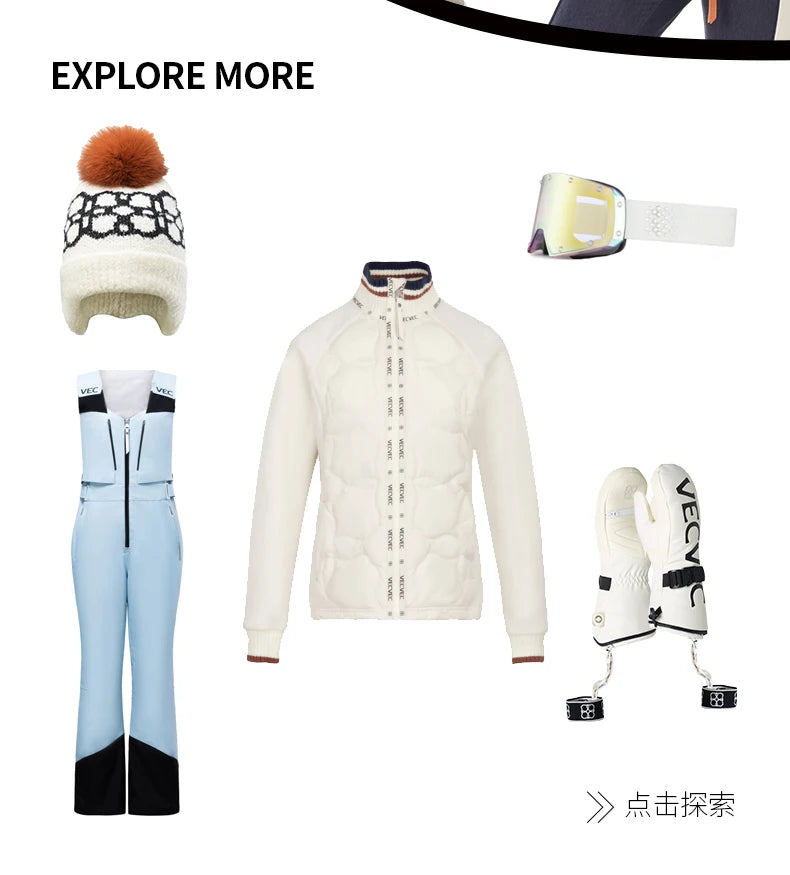 VECVEC Women’s Ski Jacket – Warm, Waterproof & Windproof Freestyle Coat