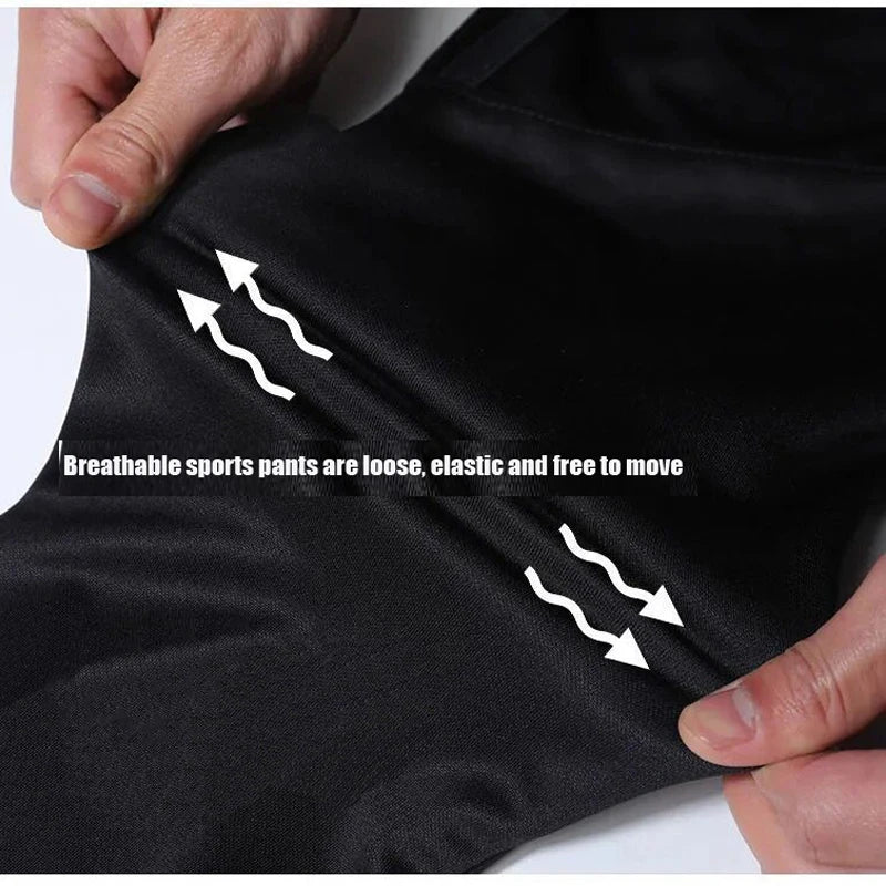 Men’s Sports Running Pants – Zipper Pocket Training Trousers