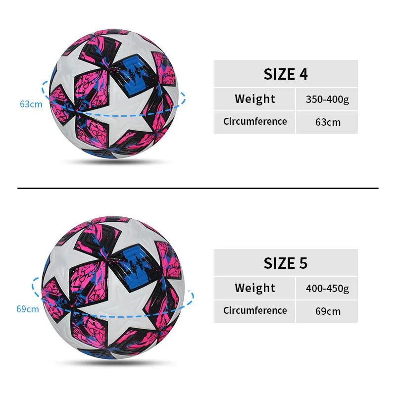 Standard Soccer Ball – Professional Match & Training Ball, Size 4/5