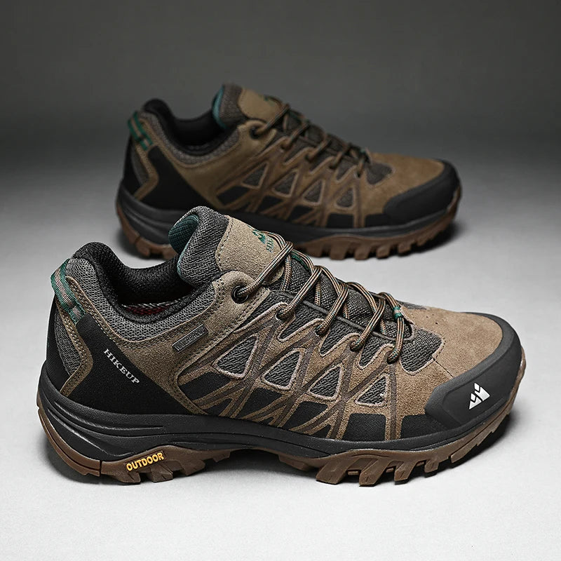 HIKEUP Men’s Hiking Shoes – Breathable Outdoor Trekking Sneakers
