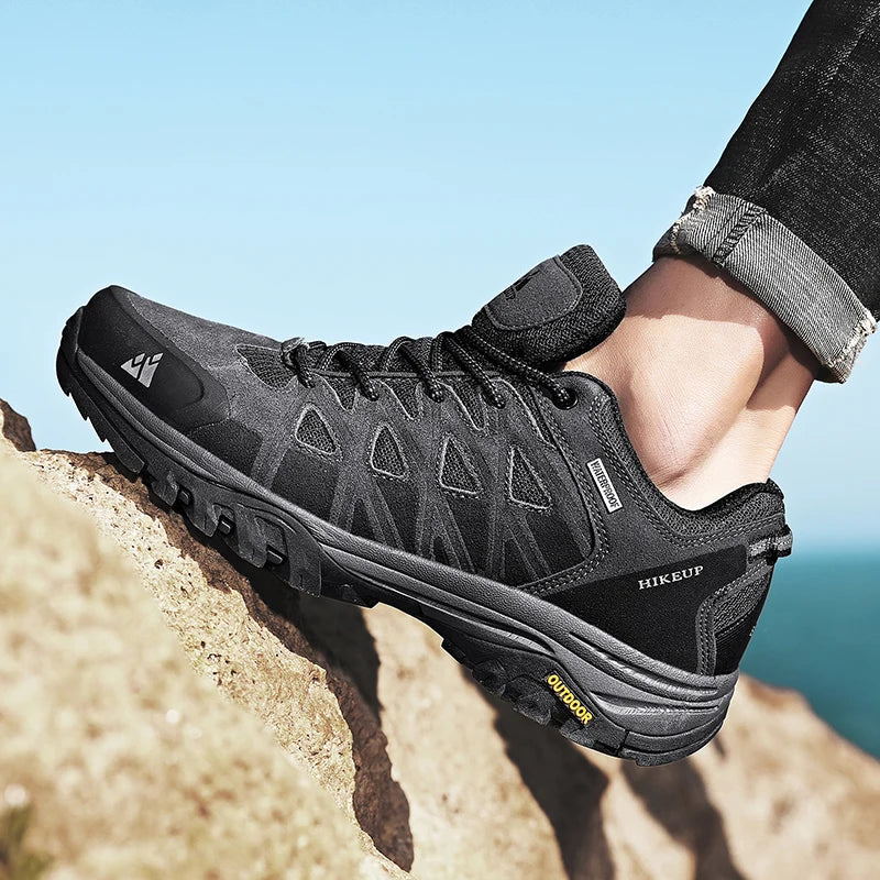 HIKEUP Men’s Hiking Shoes – Breathable Outdoor Trekking Sneakers