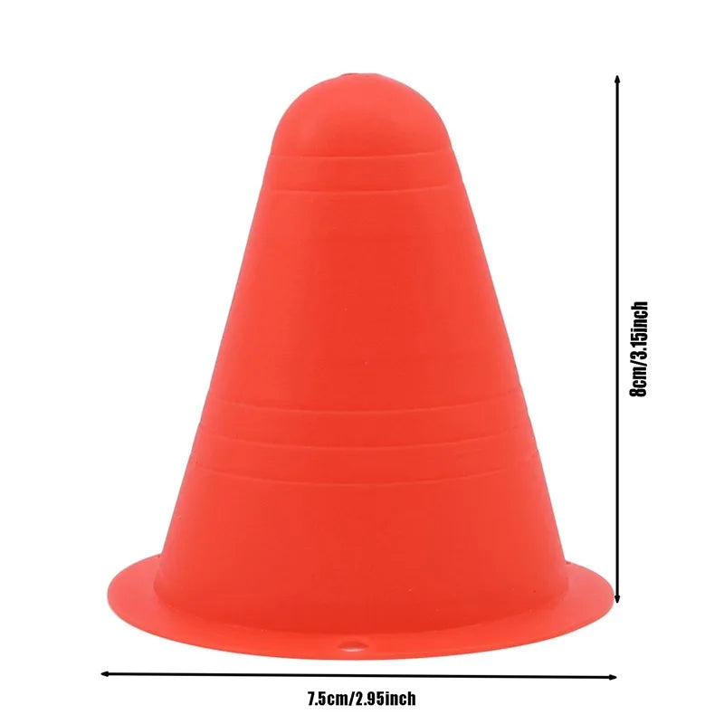 10PCS Football Training Marker Cones – Sports Practice Equipment