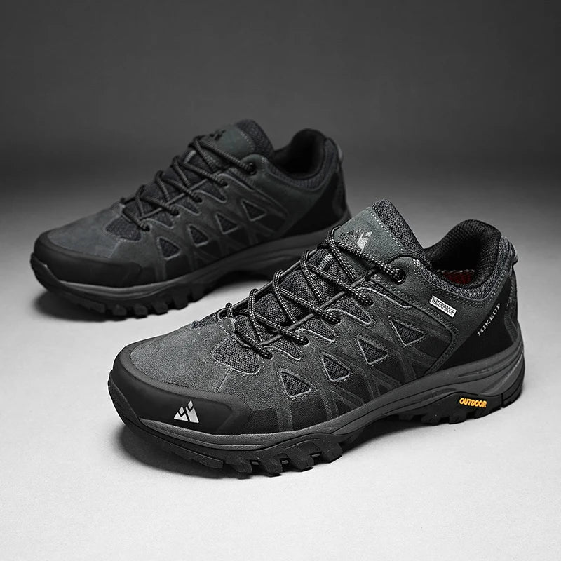 HIKEUP Men’s Hiking Shoes – Breathable Outdoor Trekking Sneakers