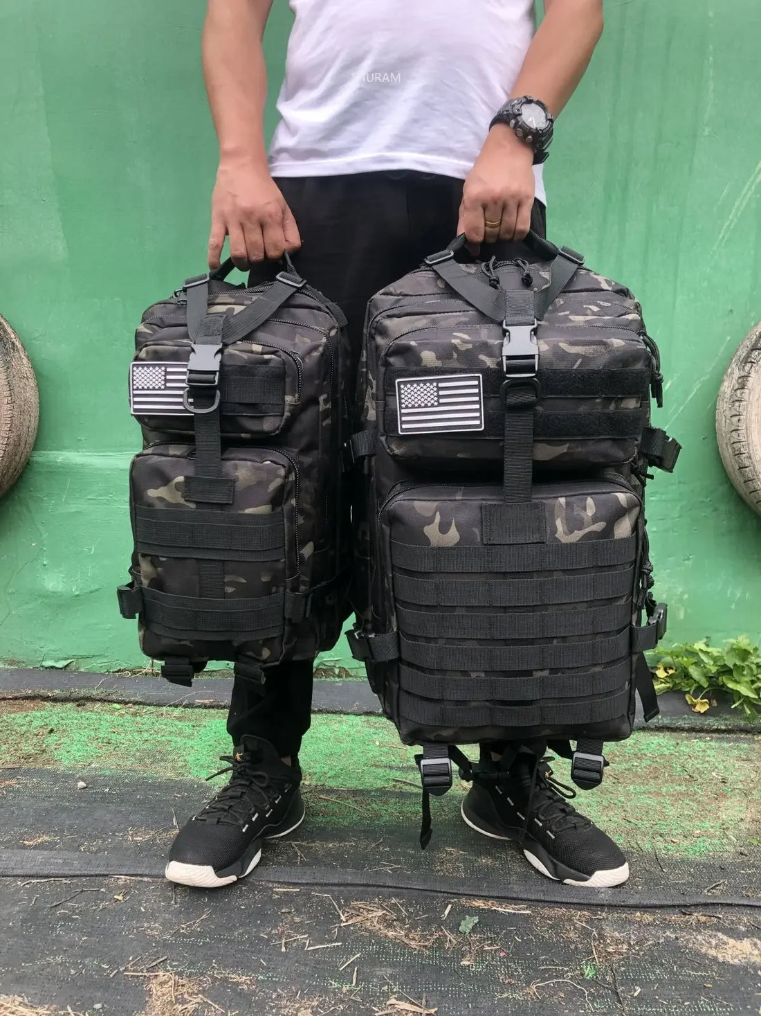 Tactical Nylon Backpack – 25L/50L Waterproof Outdoor Rucksack