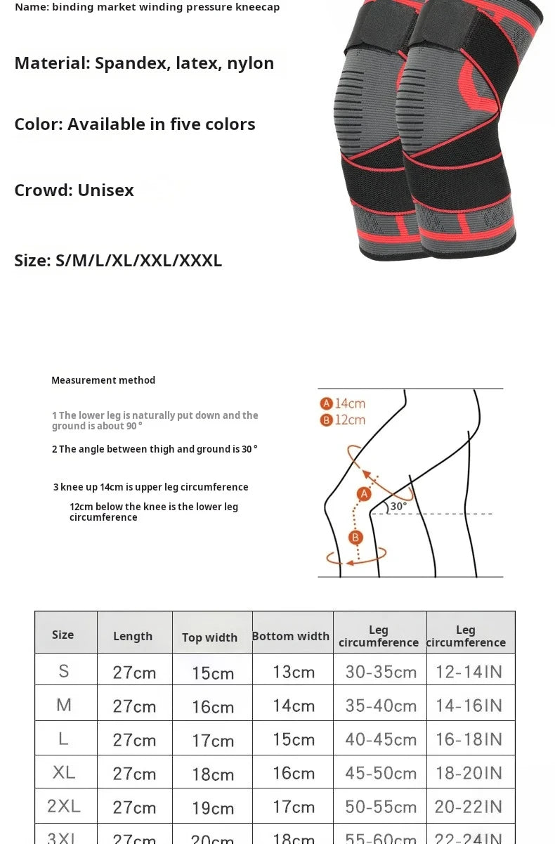 Nylon Sport Knee Pad – Compression Knee Brace for Running, Fitness & Sports