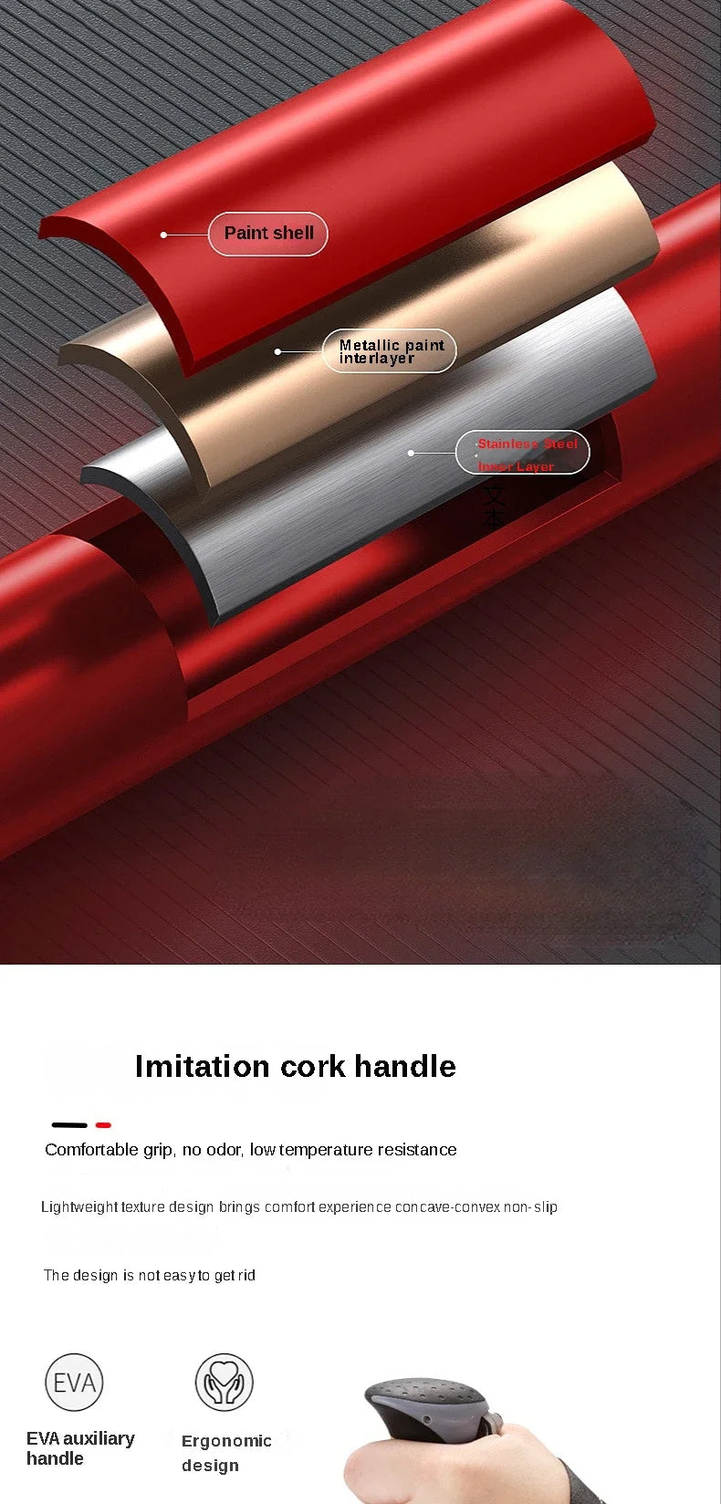 2PCS Trekking Poles – Ultralight Adjustable Hiking Walking Sticks with Quick Lock