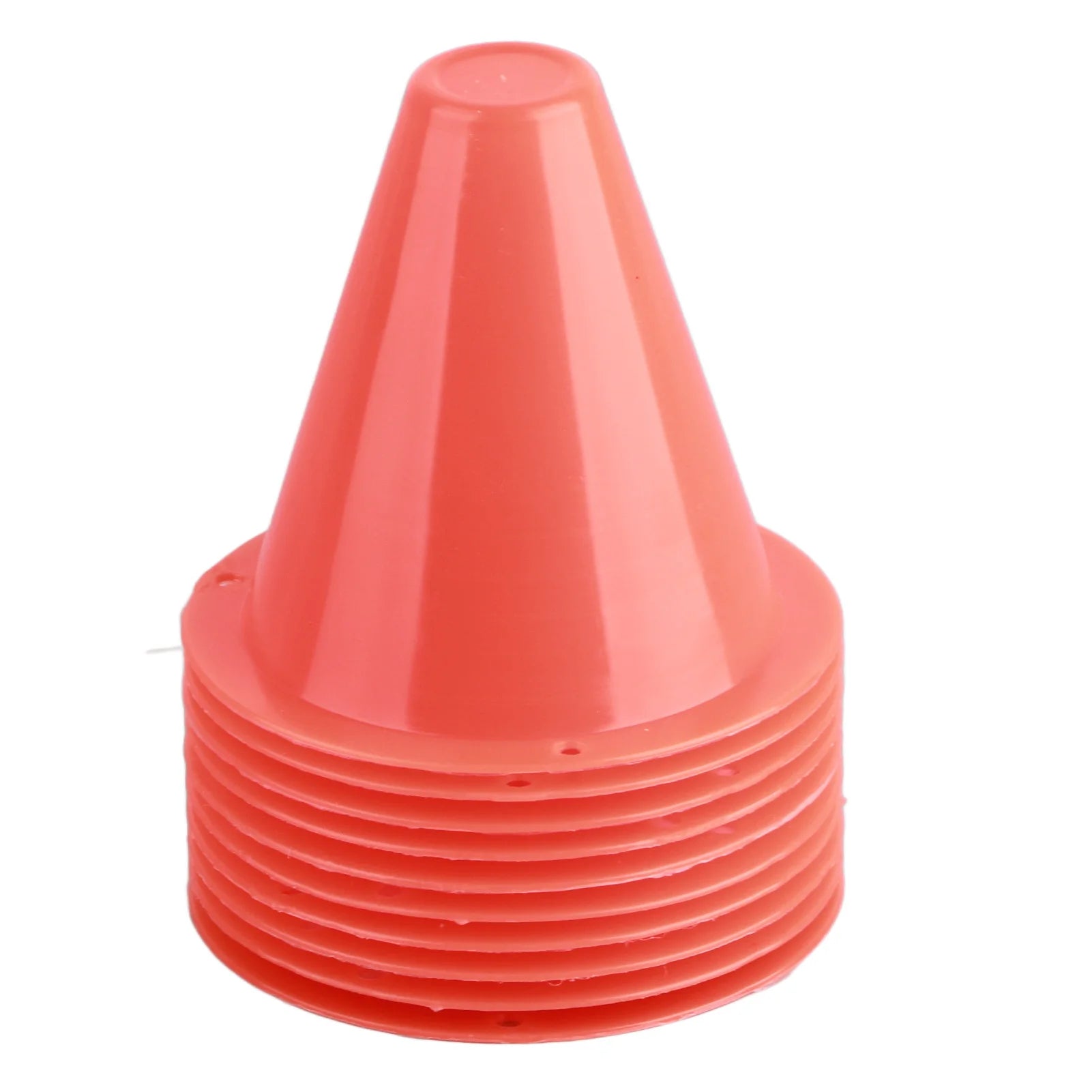 10Pcs Soccer Training Cones – Plastic Football Marker Barriers