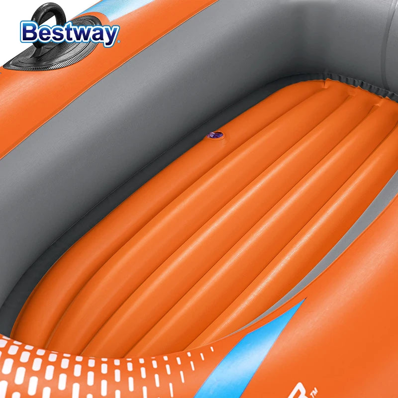 Bestway Inflatable Kayak – Heavy Duty PVC Rafting Boat for 1–3 Persons