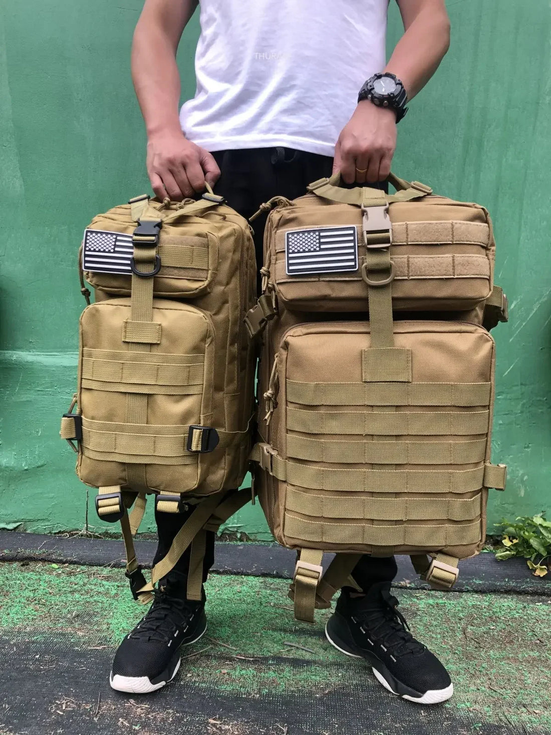 Tactical Nylon Backpack – 25L/50L Waterproof Outdoor Rucksack
