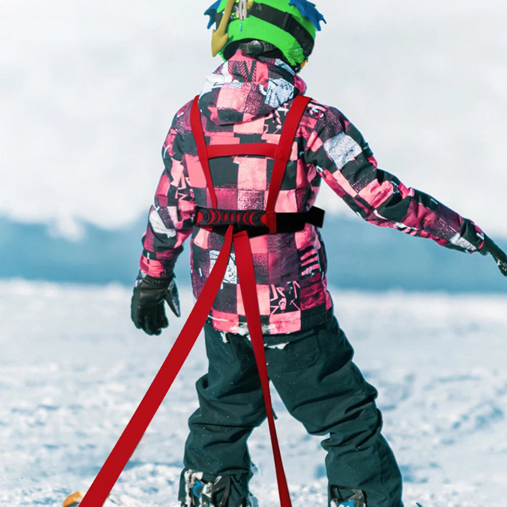 Adjustable Kids Ski Training Harness – Safety Belt with Traction Rope