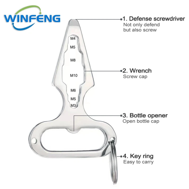 Multi-Functional EDC Survival Keychain