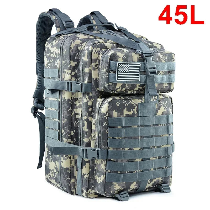 30/50L Tactical Backpack – Outdoor Survival & Hiking Molle Pack