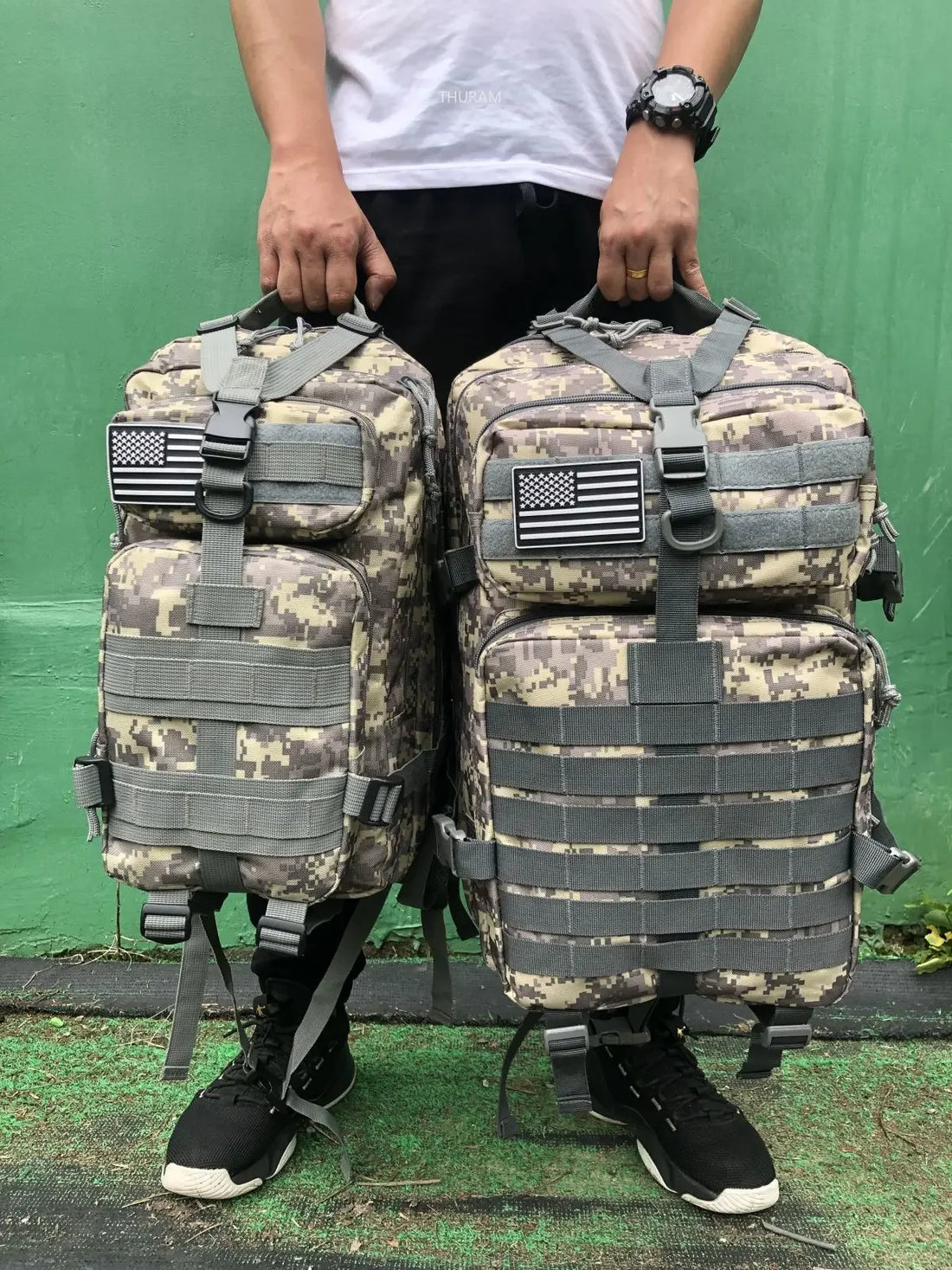 Tactical Nylon Backpack – 25L/50L Waterproof Outdoor Rucksack
